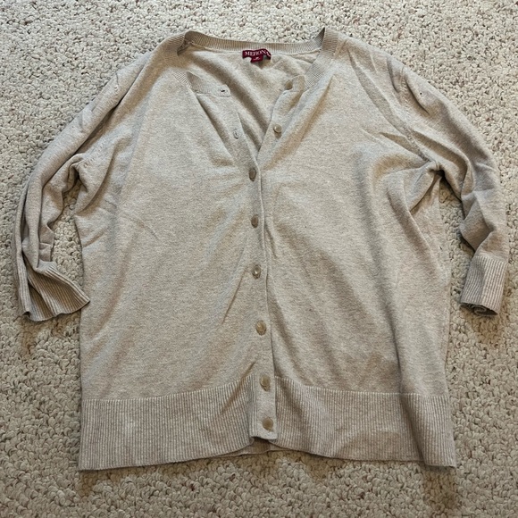 Merona Beige Women's Cardigan Sweater - Picture 2 of 5